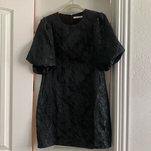 Black puff sleeve dress from Avara